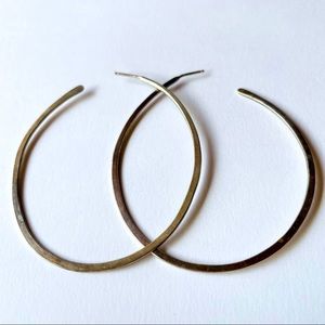 Jill Platner Extra Large 2” Silver Hoop Earrings